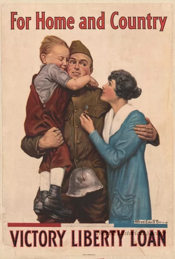 Poster - For Home and Country,
Victory Liberty Loan
