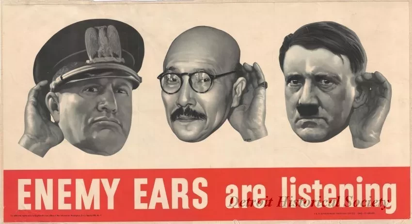 Poster - Enemy Ears Are Listening