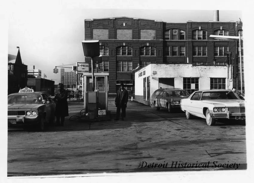 Print, Photographic - X-Press Gas Station, Corner of John R & Piquette