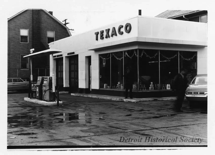 Print, Photographic - Texaco Gas Station, 8041 John R, Detroit, MI