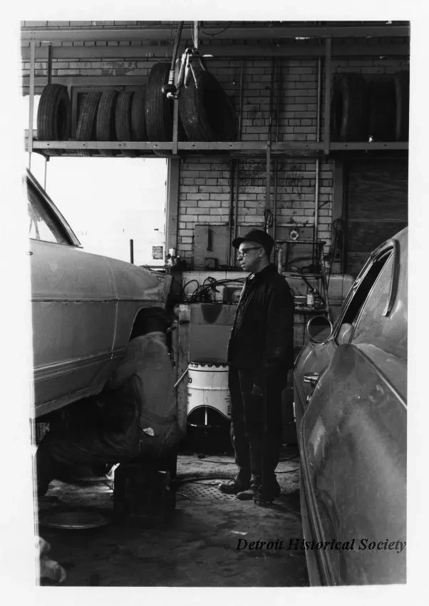Print, Photographic - Texaco Gas Station, 8041 John R, Detroit, MI