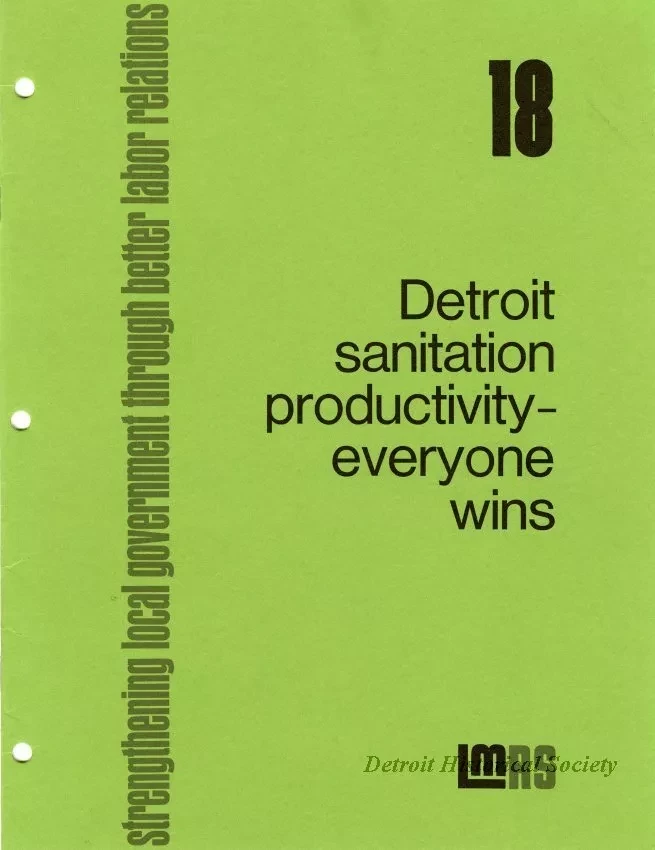 Brochure - Detroit Sanitation Productivity - Everyone Wins
