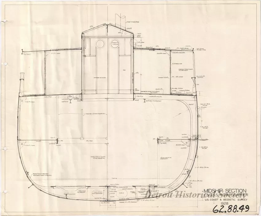Drawing, Technical - Midship Section
C&GSS Hydrographer
