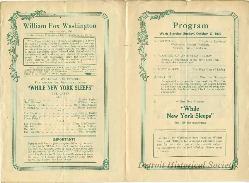Program, Theater