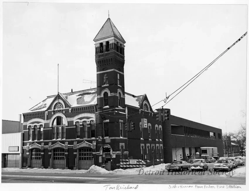 Print, Photographic - Ann Arbor Fire Station, 5th and Huron