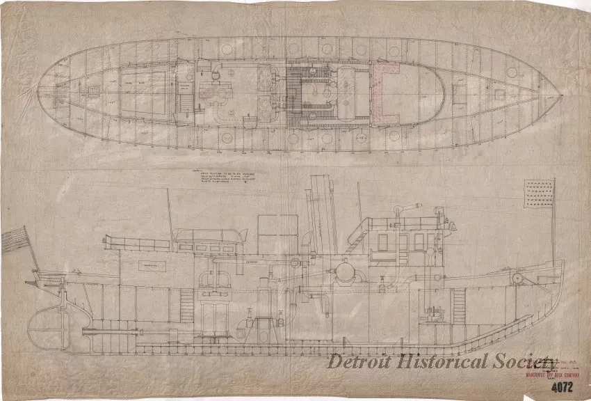 Drawing, Technical - General Arrangement
(Fireboat, Hull No. 8)
