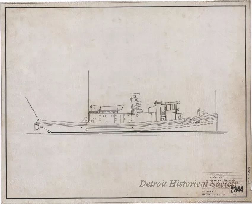 Drawing, Technical - Steel Harbor Tug
(Hull No. 64)