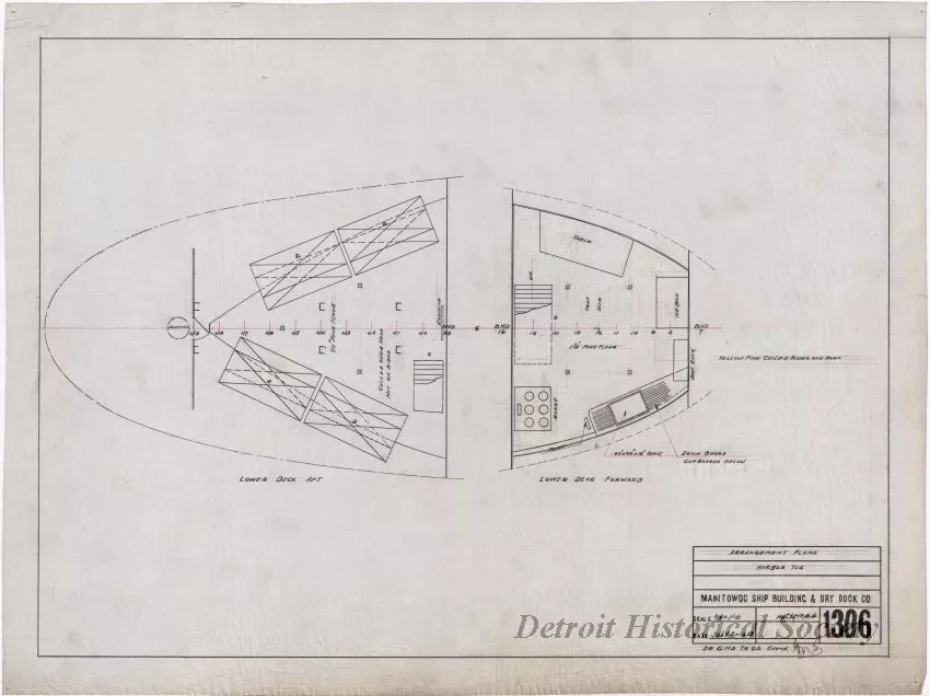 Drawing, Technical - Arrangement Plans, Harbor Tug
(Hull No. 64)
