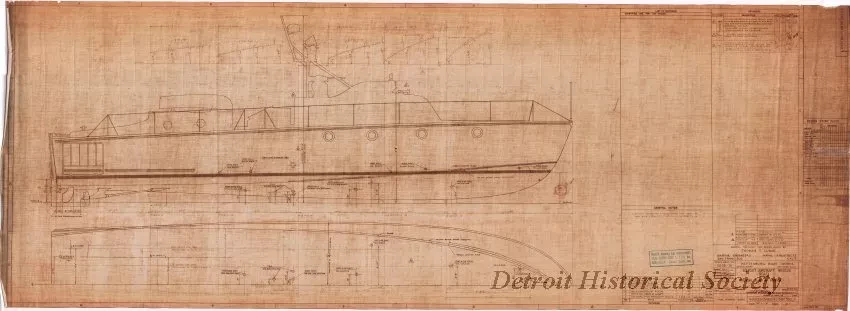 Drawing, Technical - 63 Foot Aircraft Rescue Boat - Mark 3,
Docking Plan & Profile