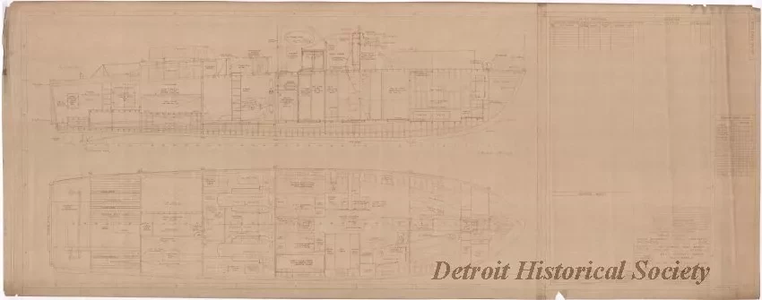 Drawing, Technical - 63 Ft. Aircraft Rescue Boat - Mark 3,
Inboard Profile & Arrangement Plan