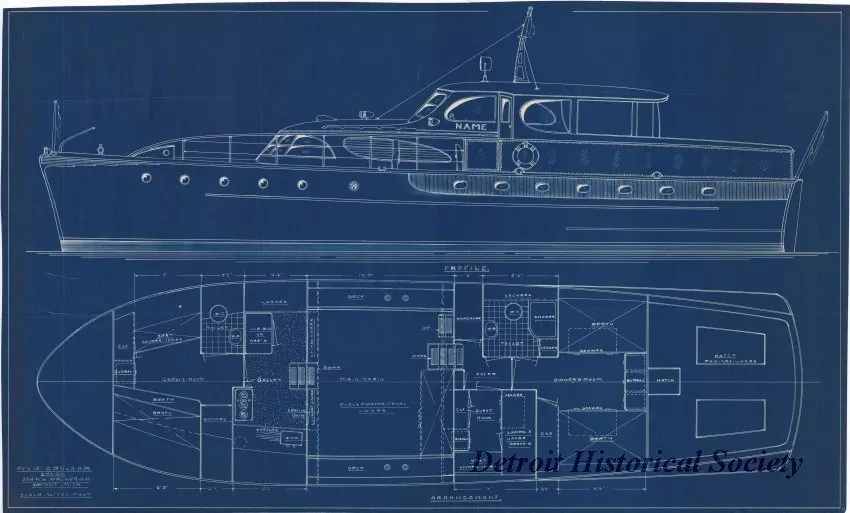 Blueprint - Arrangement, 56' x 15' Cruiser