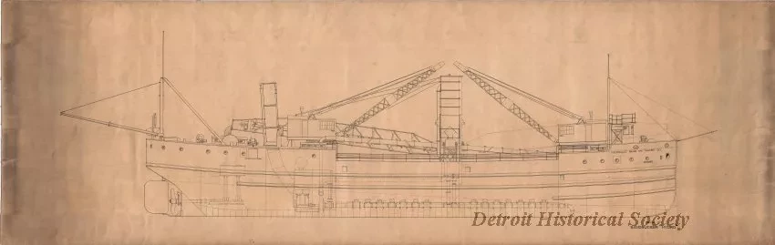 Drawing, Technical - Profile of Sandsucker, Hydro