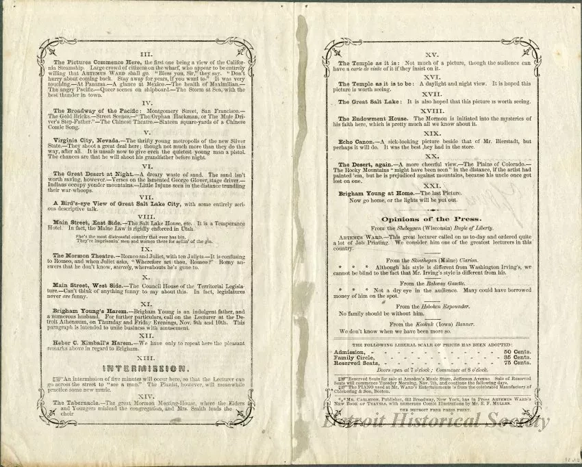 Program, Theater