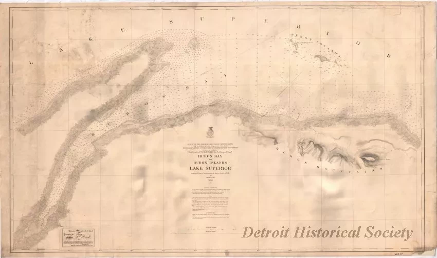 Chart, Navigational - Huron Bay and Huron Islands, Lake Superior