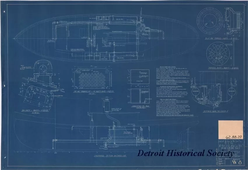 Blueprint - 40 Foot Steel Work Launch,
Piping & Wiring Plans