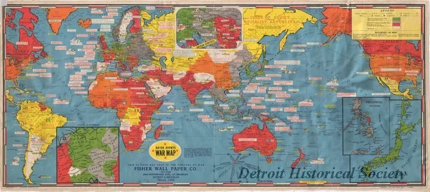 Poster - Dated Events War Map