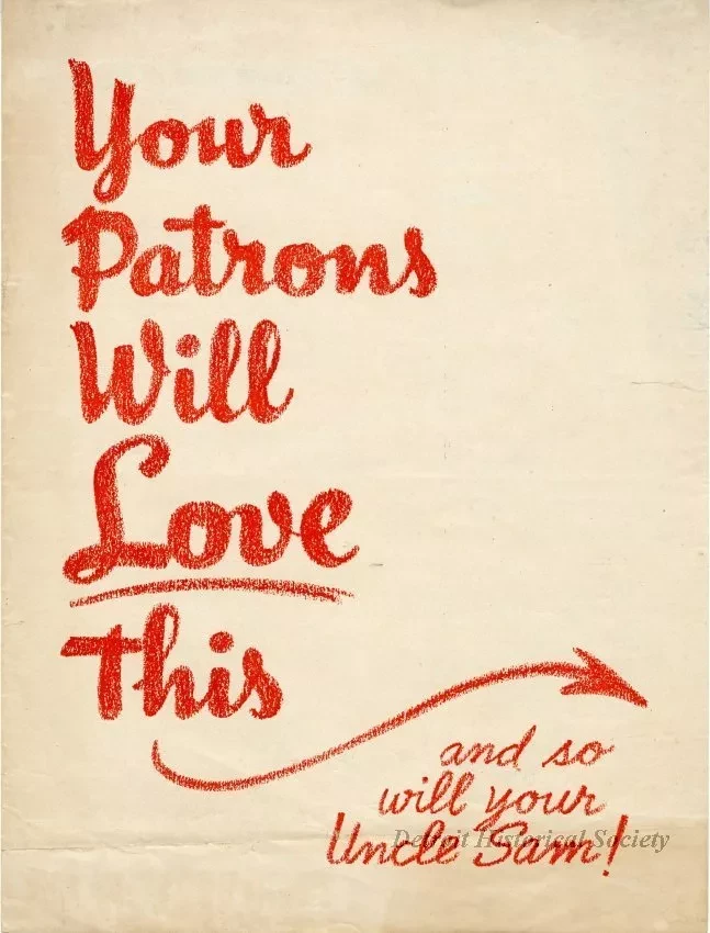 Flyer - Your Patrons will Love This... And So Will Your Uncle Sam!