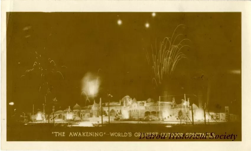 Postcard - "The Awakening"--World's Greatest Outdoor Spectacle