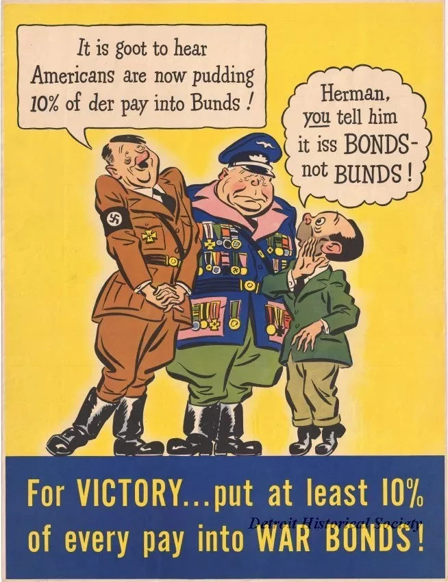 Poster - For Victory ... Put at Least 10% of Every Pay Into War Bonds