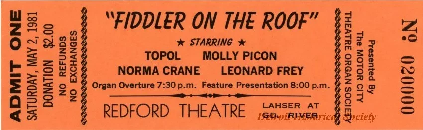 Ticket, Admission