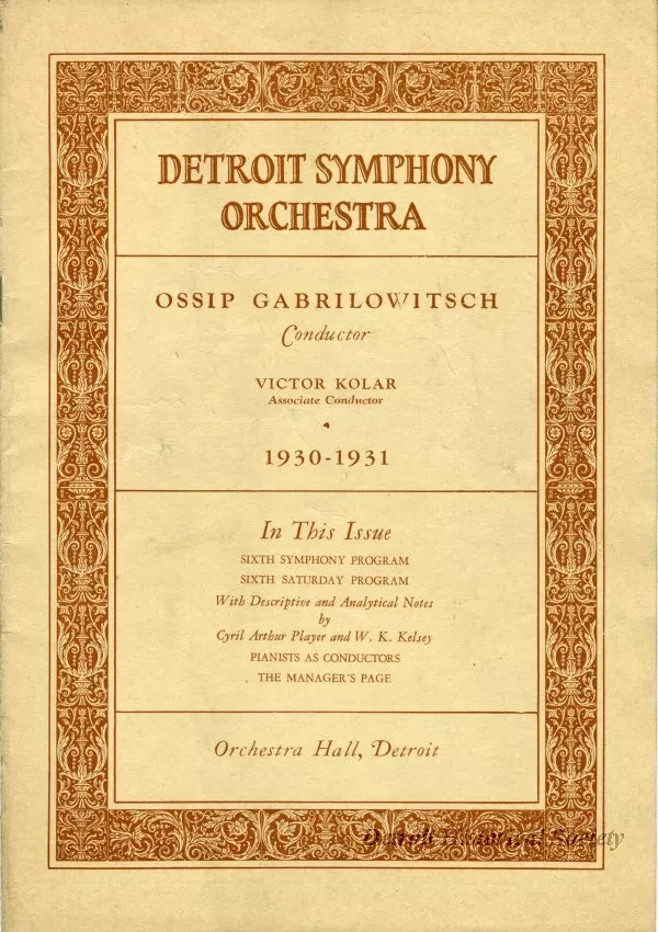Program, Concert