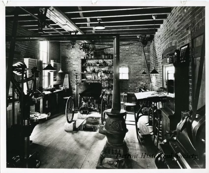 Print, Photographic - Ford workshop at 58 Bagley Ave.
