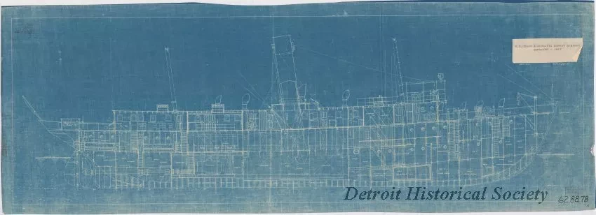 Blueprint - U. S. Coast & Geodetic Survey Steamer, Surveyor
[Inboard Profile]