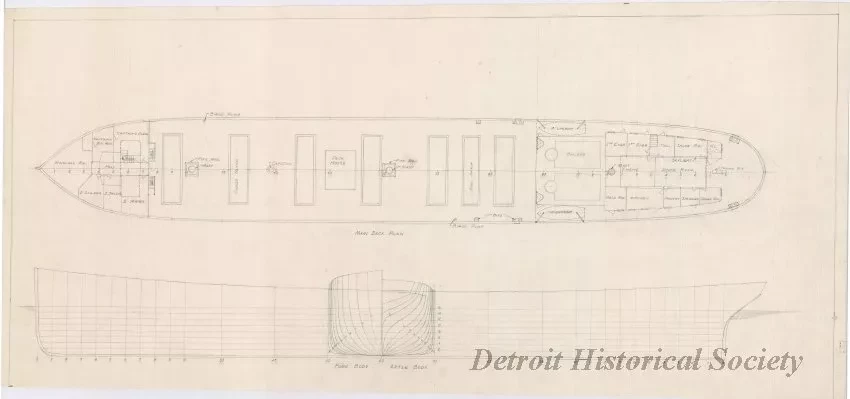 Drawing, Technical - SS Massachusetts