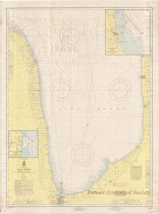 Chart, Navigational - Lake Huron, Head of St. Clair River 
to Pte. Aux Barques, Mich., and to Port Albert, Ont.