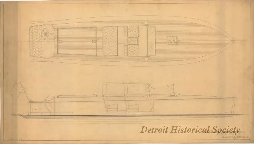 Drawing, Technical - 28' High Power Runabout