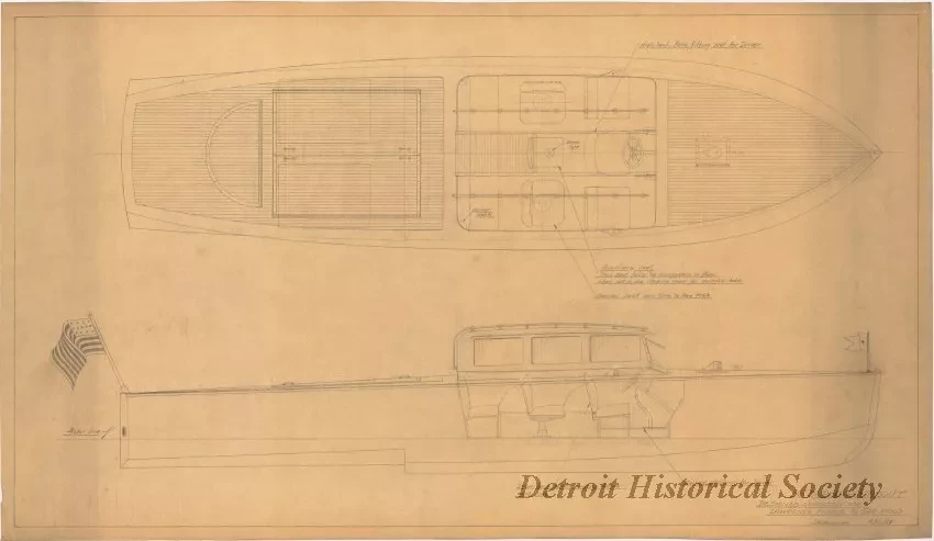 Drawing, Technical - 36' Super Runabout
