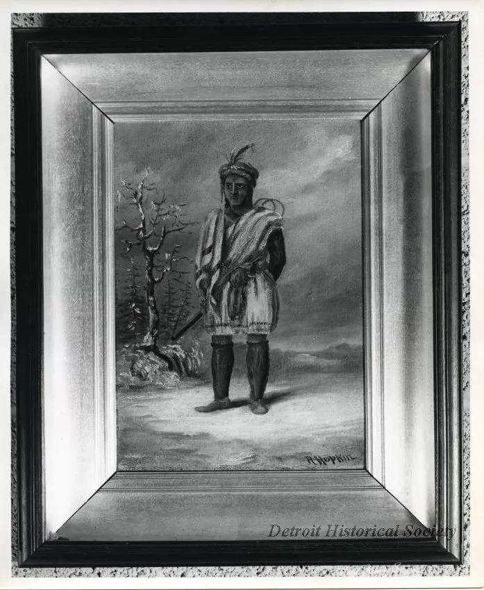 Print, Photographic - Photo of Robert Hopkin Painting 'Indian Figure'