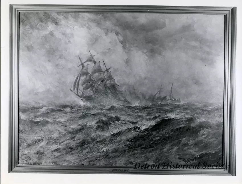 Print, Photographic - Passing Ships - Photo of Robert Hopkin Painting 'Passing Ships'