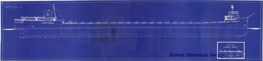 Drawing, Technical - Hull No. 301, Outboard Profile
[SS Edmund Fitzgerald]
