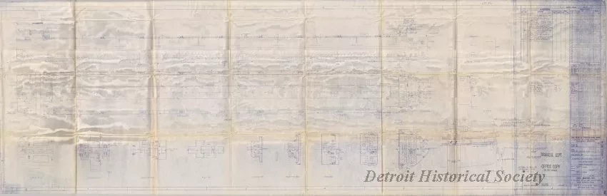 Blueprint - General Arrangement Profile and Decks Plan
[MV Stewart J. Cort]