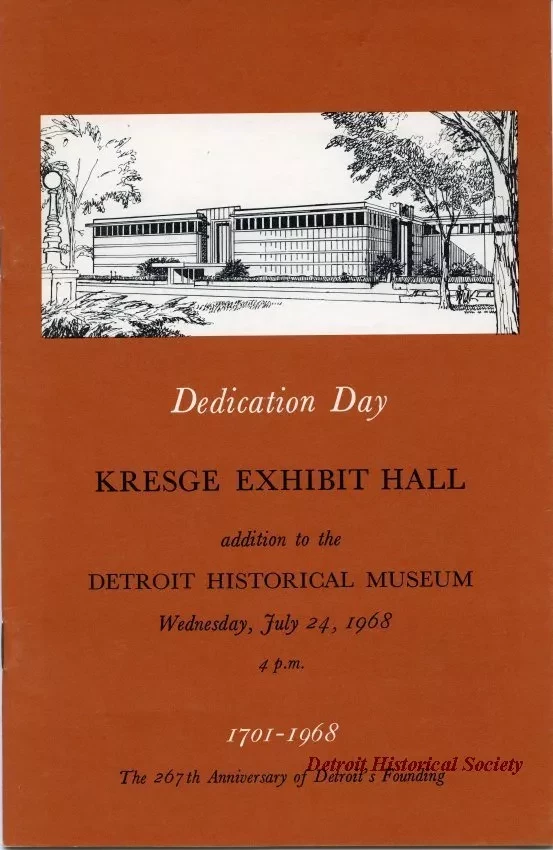 Program - Dedication Day, Kresge Exhibit Hall