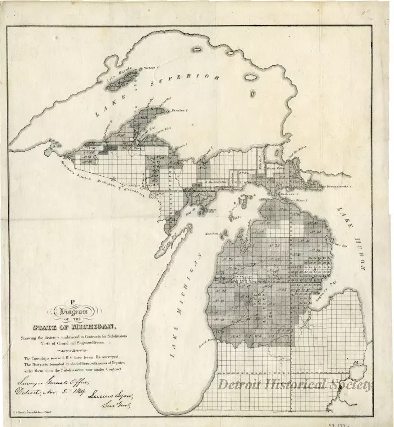 Map - Diagram of the State of Michigan