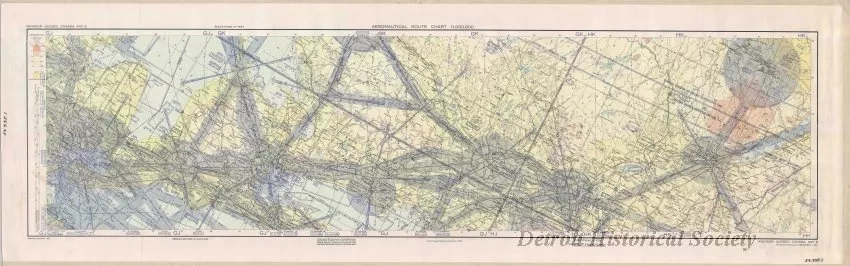 Chart, Aeronautical - Windsor - Quebec, Canada, Arc 8