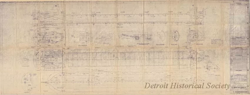 Blueprint - Roger Blough,
Inboard Profile & General Arrangement