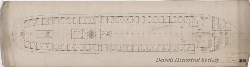 Drawing, Technical - Joiner Plan,
Cabin Deck