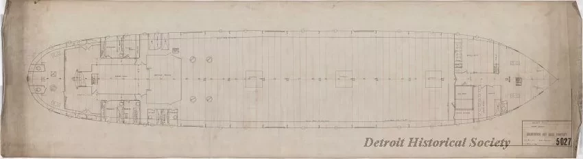 Drawing, Technical - Joiner Plan,
Main Deck