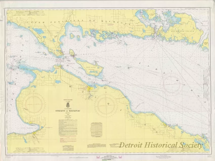 Chart, Navigational - Straits of Mackinac