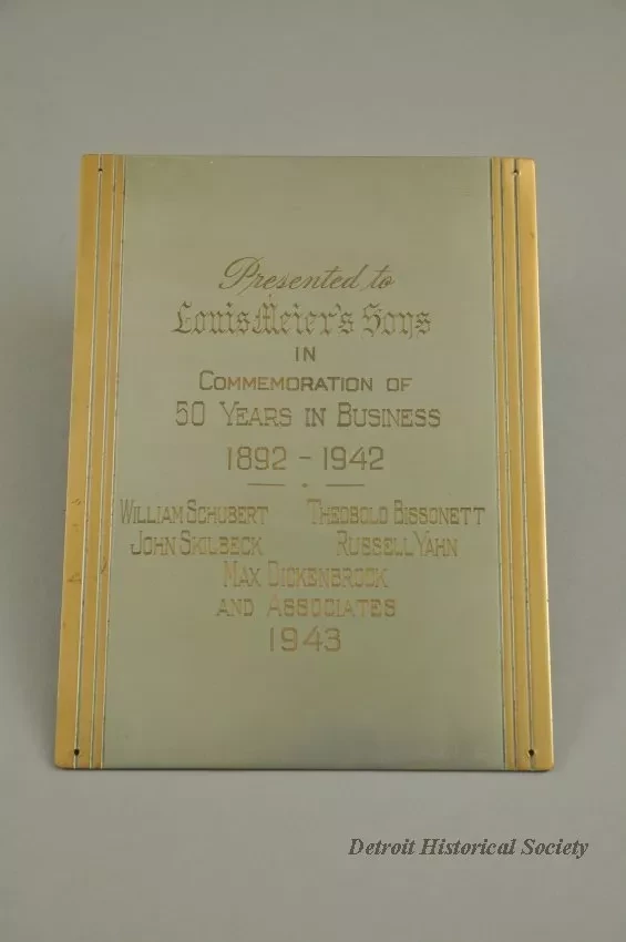 Plaque, Award