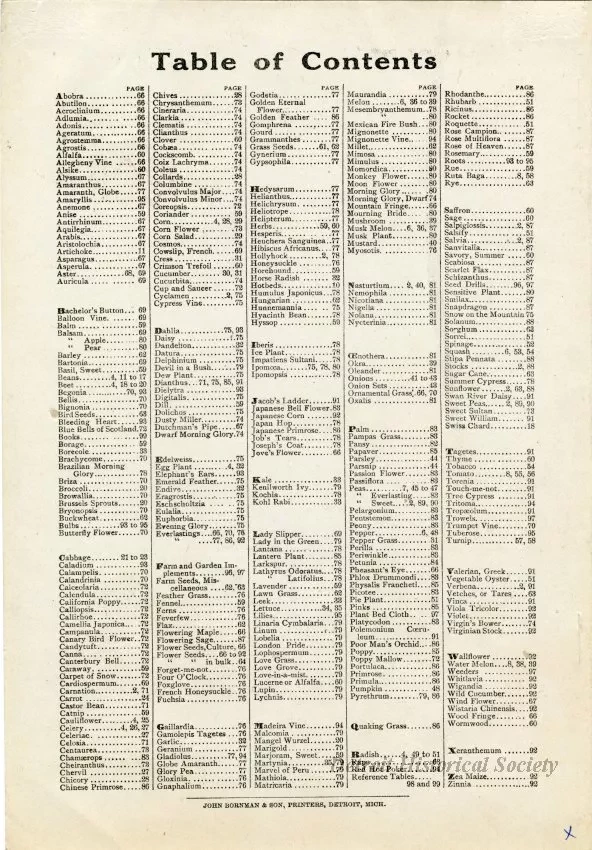 Catalog - Seed Annual 1909
