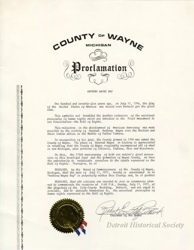 Proclamation