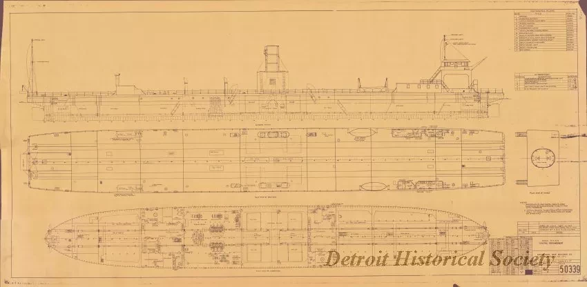 Blueprint - Deck Plans, General Arrangements
[Hull 393]