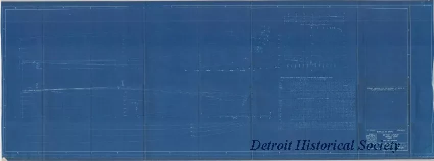 Blueprint - 63 Ft. Aircraft Rescue Boat - Mark 3, 
Lines and Offsets