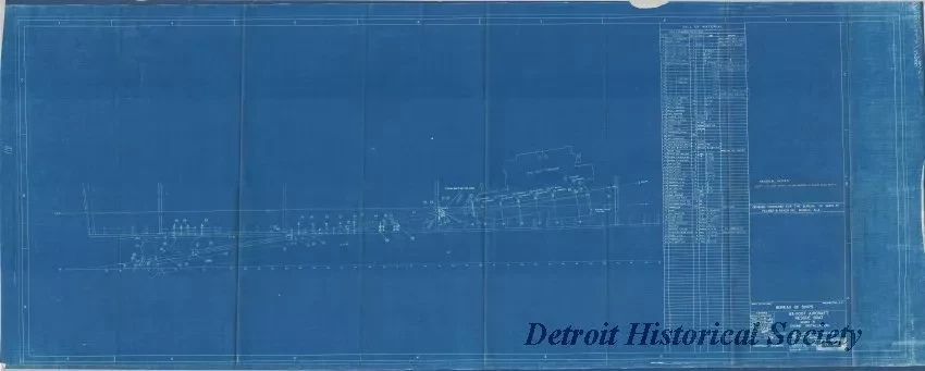 Blueprint - 63 Ft. Aircraft Rescue Boat - Mark 3, 
Engine Installation