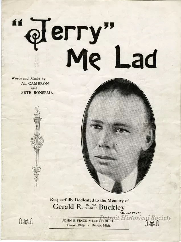 Music, Sheet - "Jerry" Me Lad