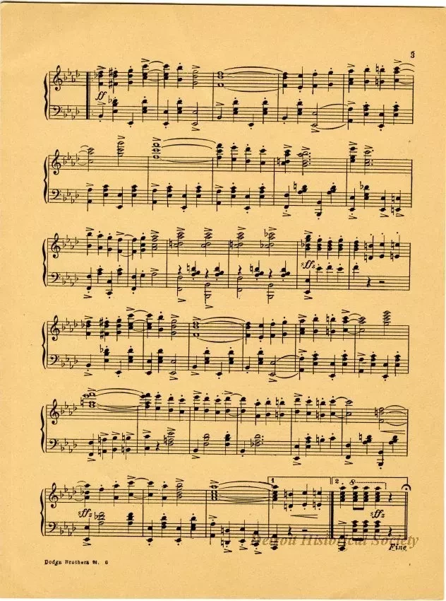 Music, Sheet - Dodge Brothers March